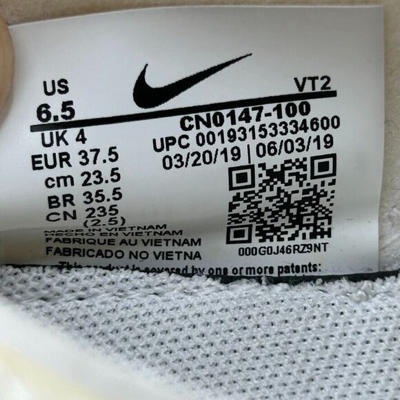 Nike React Element 55 Women's Size 6.5 White Iridescent Running Shoes CN0147-100 - Picture 9 of 9